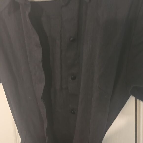 H by Halston Black Wrap Tie Front Mini Dress - Picture 3 of 3